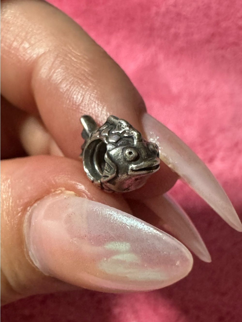 Retired Pandora Silver “Lucky Fish” Charm Bead